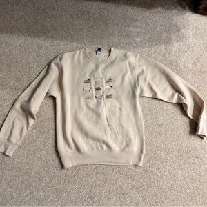 Beige Crew Neck Sweater